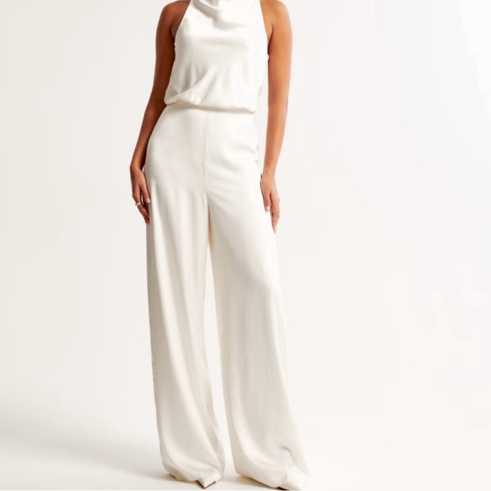 Elegant White Women's Jumpsuit